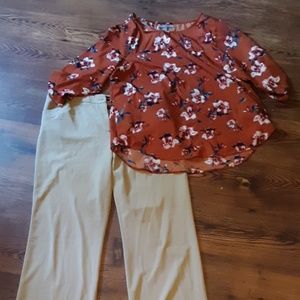 Lane Bryant tan dress slacks